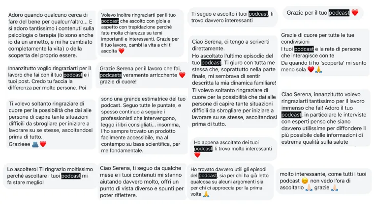 Cosa dicono della community